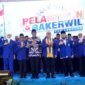 Gubernur Lampung, Rahmat Mirzani Djausal, hadiri pelantikan pengurus PAN Lampung. (Foto: ist)