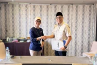 Pemprov Lampung bersama Perum BULOG tanda tangani naskah Perjanjian Hibah Daerah (NPHD) berupa aset lahan.(foto: ist)