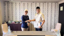 Pemprov Lampung bersama Perum BULOG tanda tangani naskah Perjanjian Hibah Daerah (NPHD) berupa aset lahan.(foto: ist)