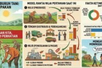 Ketimpangan ekonomi buruh tani di Lampung yang tidak sebanding dengan beban kerja.(Ilustrasi: Kitani)